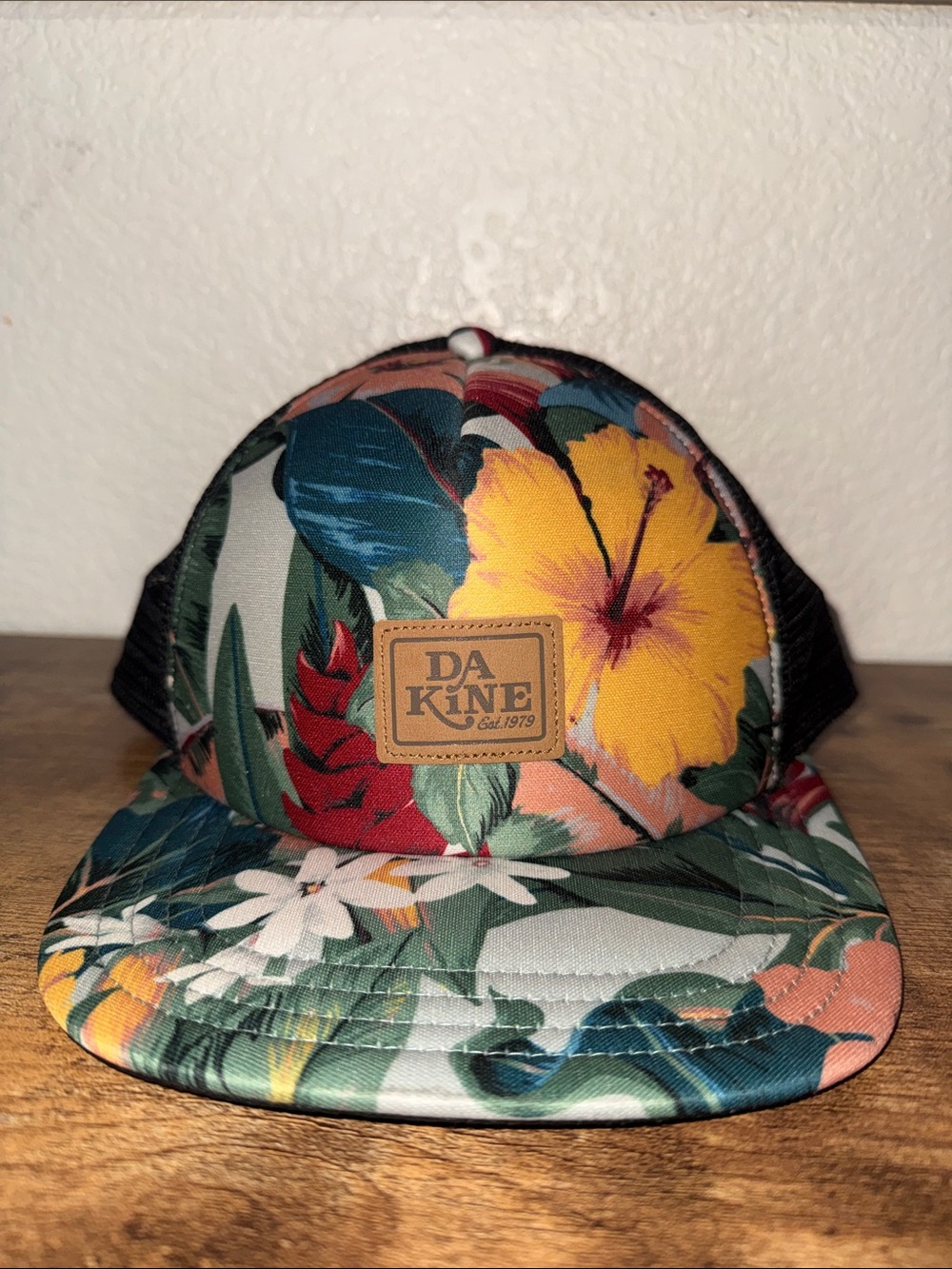 DAKINE Floral Trucker Cap - Yellow, Green, Blue